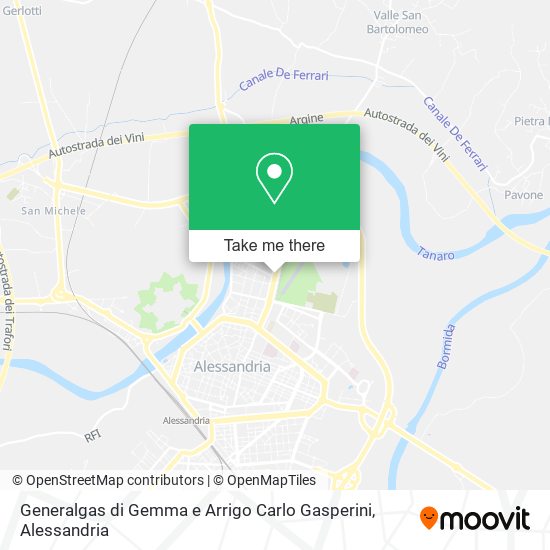 Generalgas di Gemma e Arrigo Carlo Gasperini map
