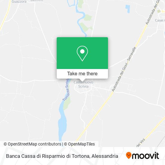 Banca Cassa di Risparmio di Tortona map