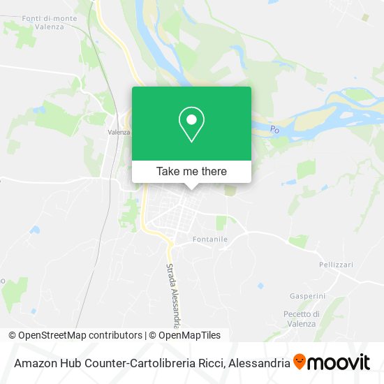 Amazon Hub Counter-Cartolibreria Ricci map