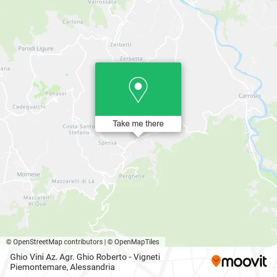Ghio Vini Az. Agr. Ghio Roberto - Vigneti Piemontemare map