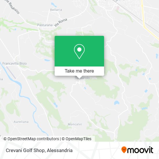 Crevani Golf Shop map