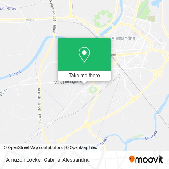 Amazon Locker-Cabiria map