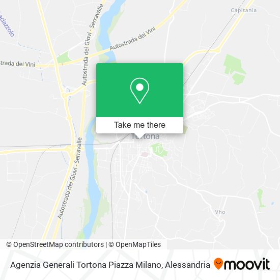 Agenzia Generali Tortona Piazza Milano map