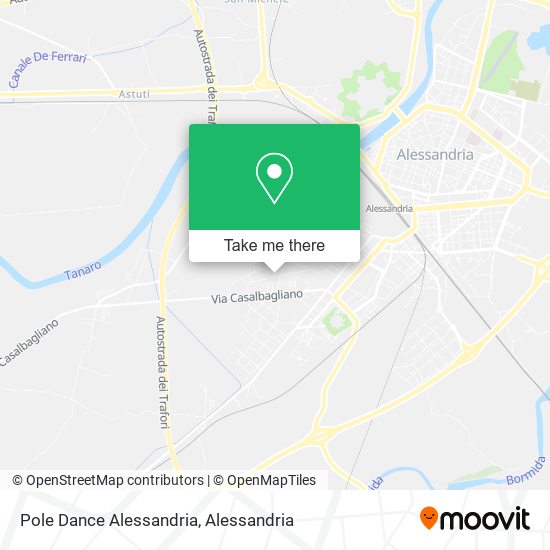 Pole Dance Alessandria map