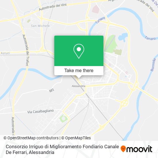 Consorzio Irriguo di Miglioramento Fondiario Canale De Ferrari map