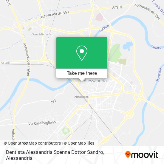 Dentista Alessandria Scenna Dottor Sandro map