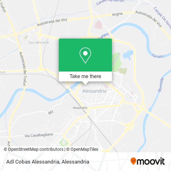 Adl Cobas Alessandria map