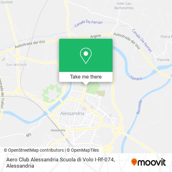 Aero Club Alessandria Scuola di Volo I-Rf-074 map
