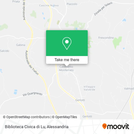 Biblioteca Civica di Lu map