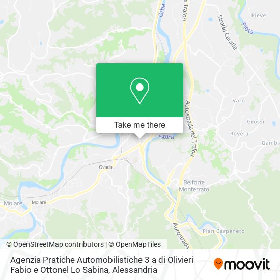 Agenzia Pratiche Automobilistiche 3 a di Olivieri Fabio e Ottonel Lo Sabina map