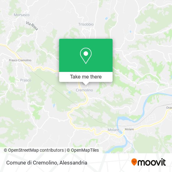 Comune di Cremolino map