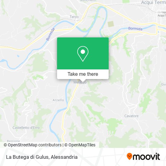 La Butega di Gulus map