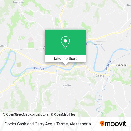 Docks Cash and Carry Acqui Terme map