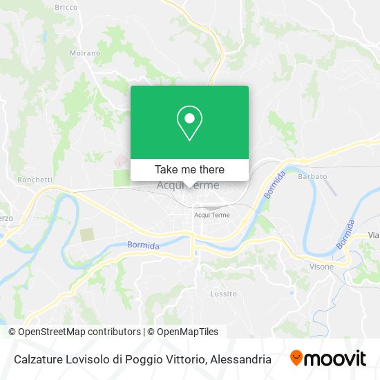 Calzature Lovisolo di Poggio Vittorio map