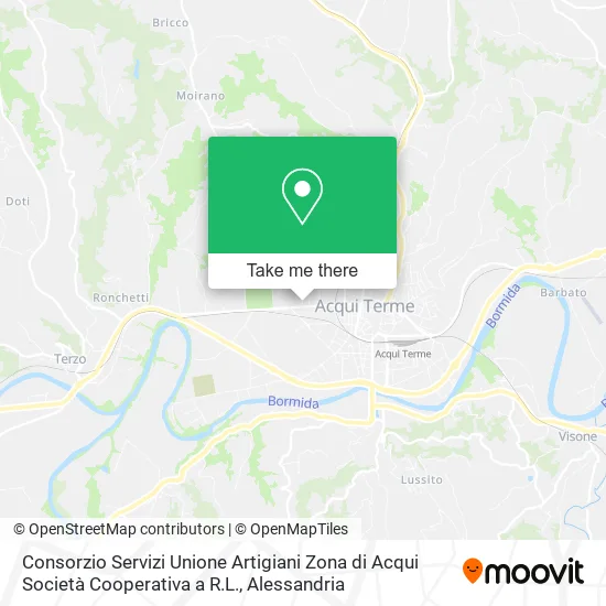 Consorzio Servizi Unione Artigiani Zona di Acqui Società Cooperativa a R.L. map