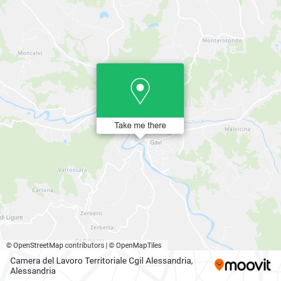 Camera del Lavoro Territoriale Cgil Alessandria map