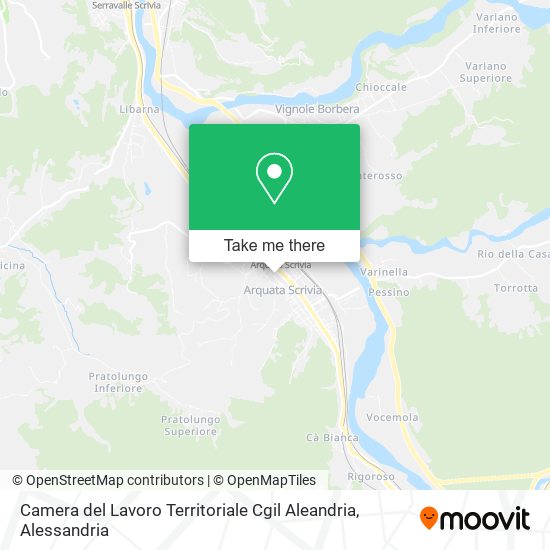 Camera del Lavoro Territoriale Cgil Aleandria map