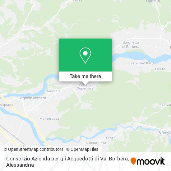 Consorzio Azienda per gli Acquedotti di Val Borbera map