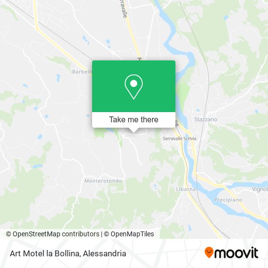 Art Motel la Bollina map