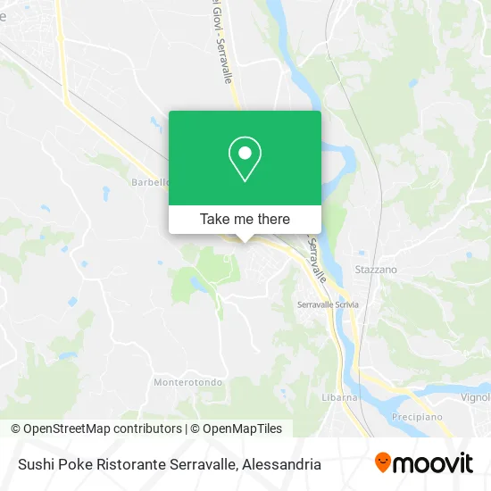 Sushi Poke Ristorante Serravalle map