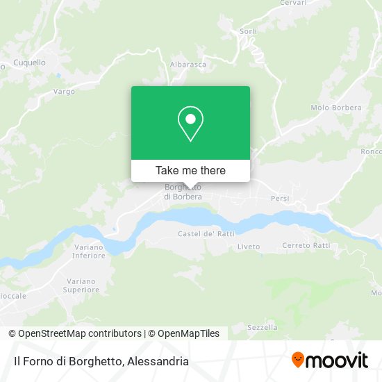 Il Forno di Borghetto map