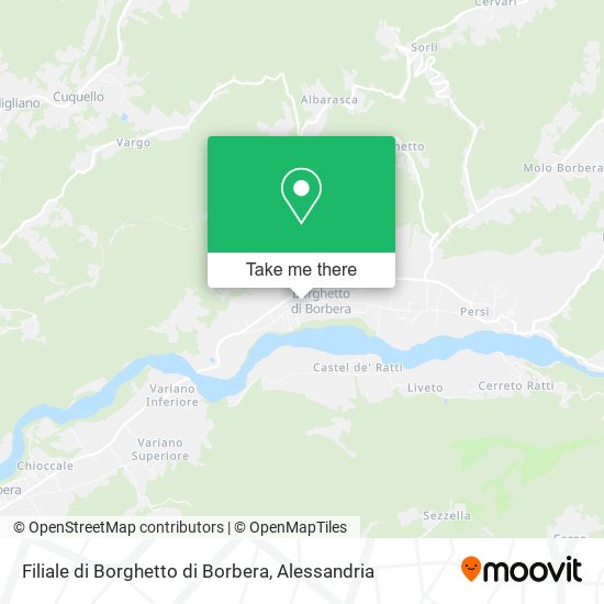 Filiale di Borghetto di Borbera map