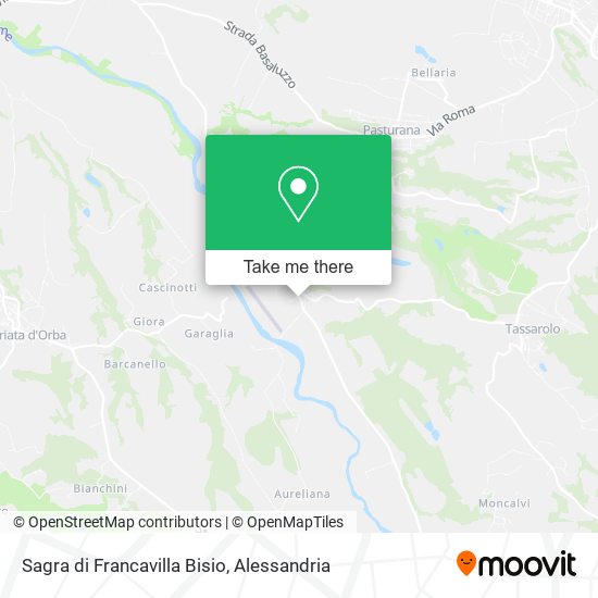Sagra di Francavilla Bisio map