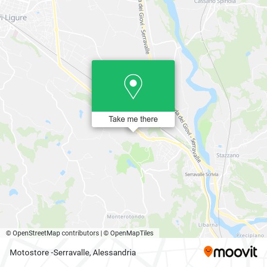 Motostore -Serravalle map