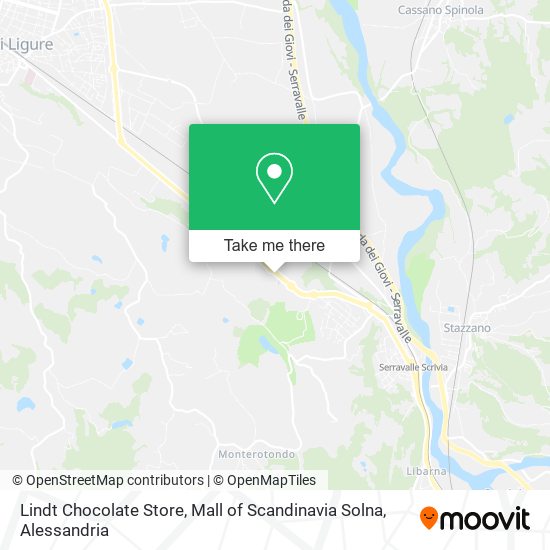 Lindt Chocolate Store, Mall of Scandinavia Solna map