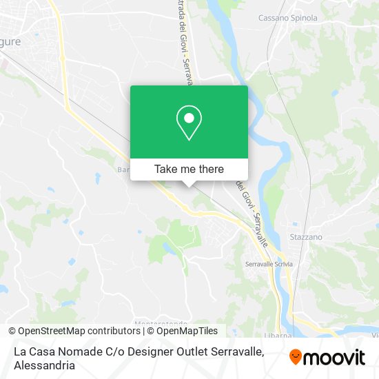 La Casa Nomade C / o Designer Outlet Serravalle map