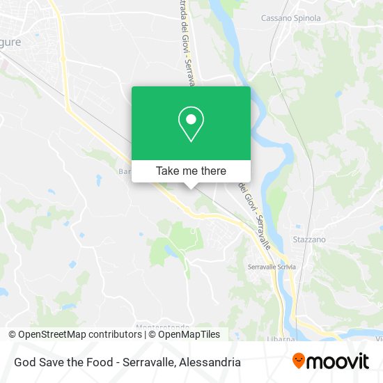 God Save the Food - Serravalle map