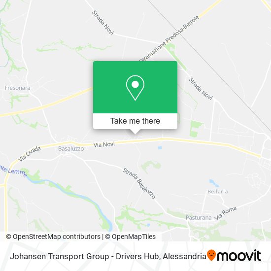 Johansen Transport Group - Drivers Hub map