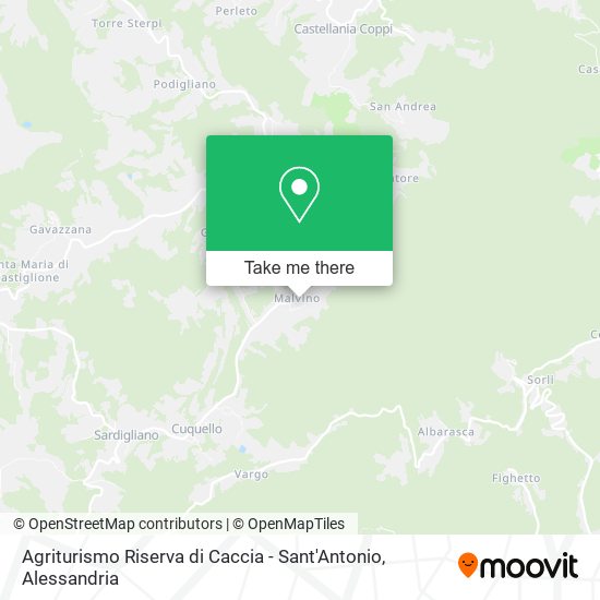 Agriturismo Riserva di Caccia - Sant'Antonio map