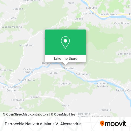 Parrocchia Natività di Maria V. map