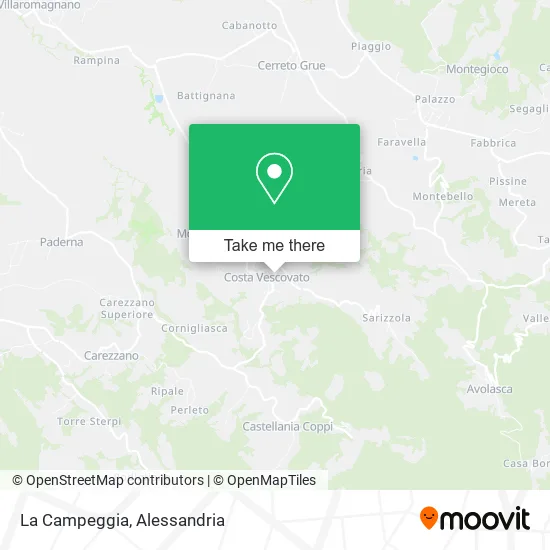 La Campeggia map