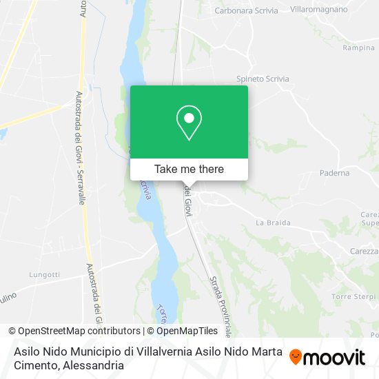Asilo Nido Municipio di Villalvernia Asilo Nido Marta Cimento map