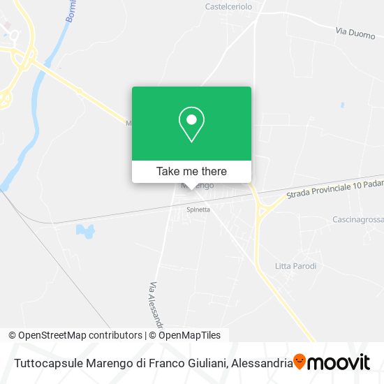 Tuttocapsule Marengo di Franco Giuliani map