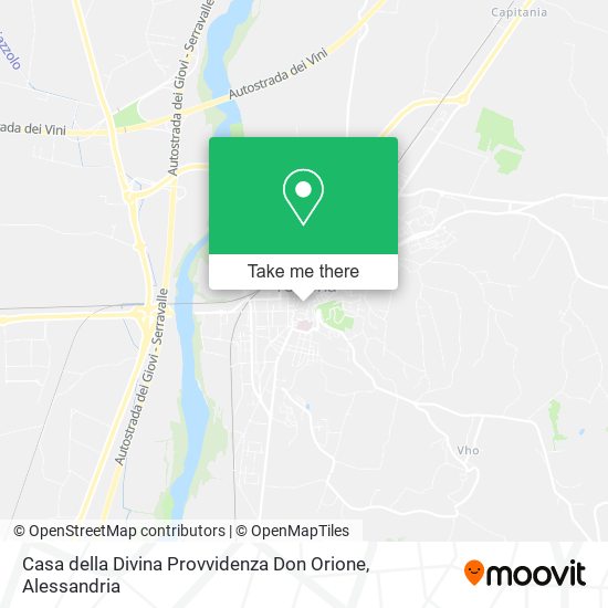 Casa della Divina Provvidenza Don Orione map