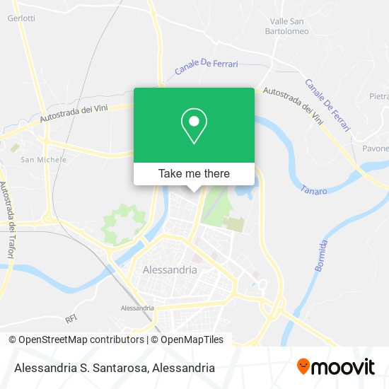 Alessandria S. Santarosa map