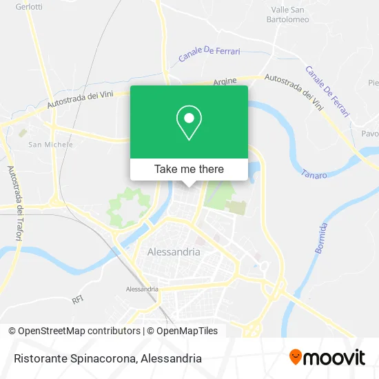 Spinacorona Restaurant map