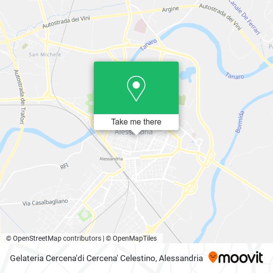 Gelateria Cercena'di Cercena' Celestino map