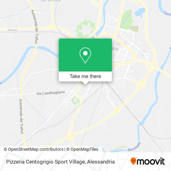 Pizzeria Centogrigio Sport Village map