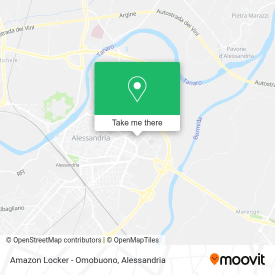 Amazon Locker - Omobuono map