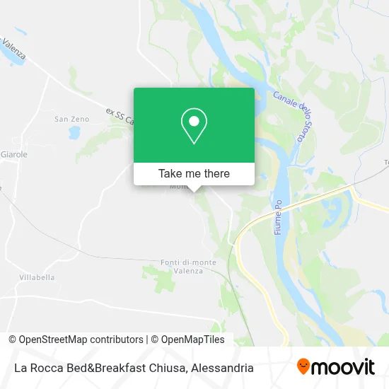 La Rocca Bed&Breakfast Chiusa map