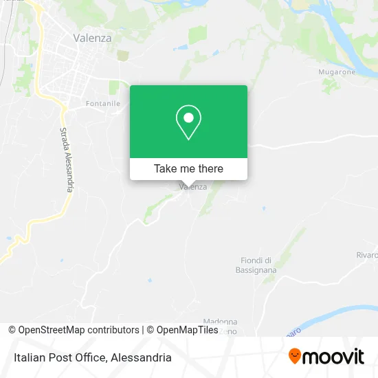 Italian Post Office map