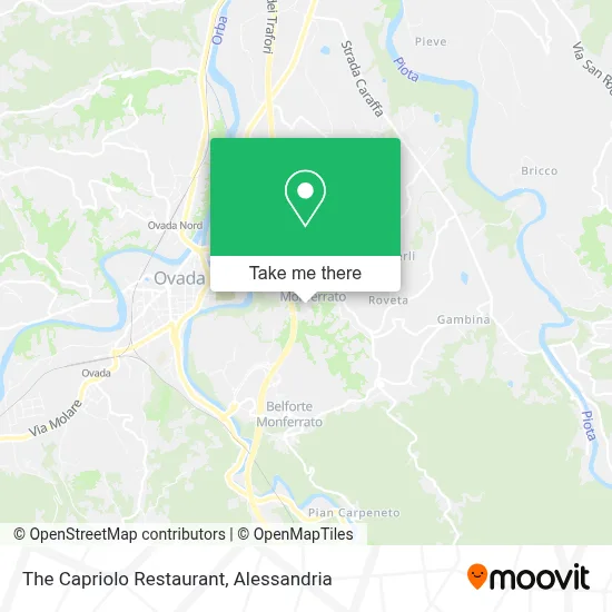 The Capriolo Restaurant map