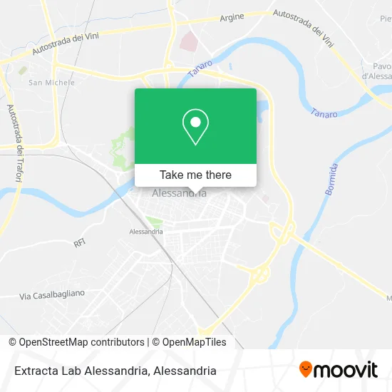 Extracta Lab Alessandria map