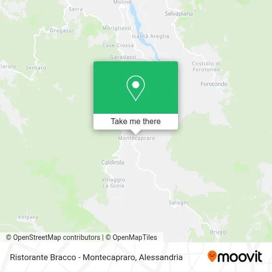 Ristorante Bracco - Montecapraro map