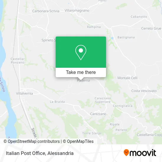 Italian Post Office map