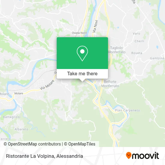 Ristorante La Volpina map